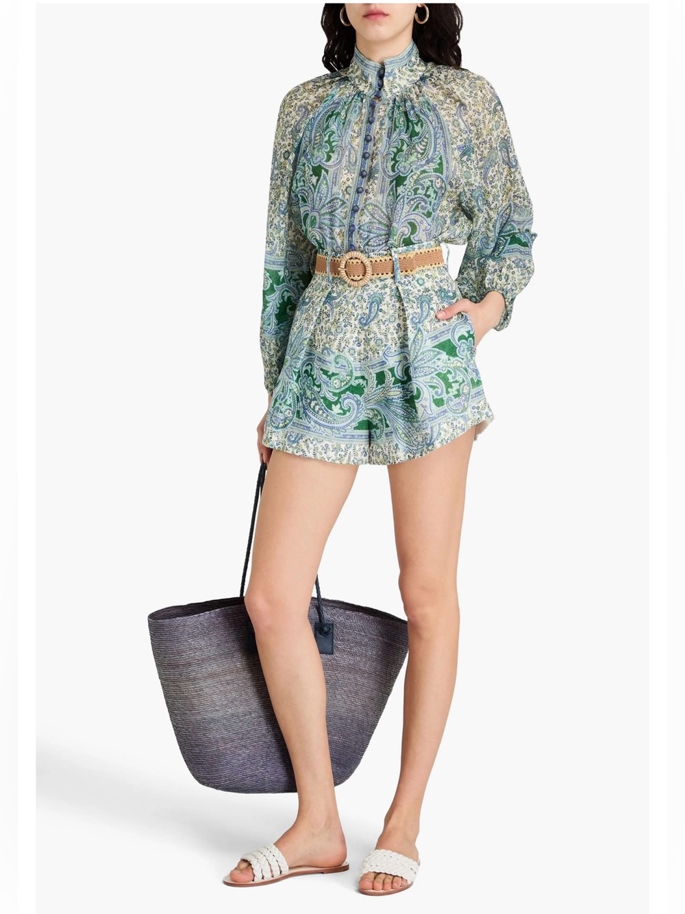 Zimmermann Ottie Blouse + shorts set - Size AU1